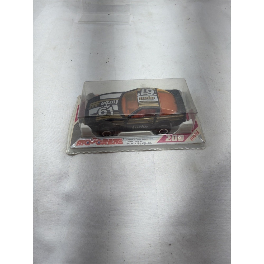 Black Turbo 61 Chevrolet Corvette Chevy Majorette Rare Vintage